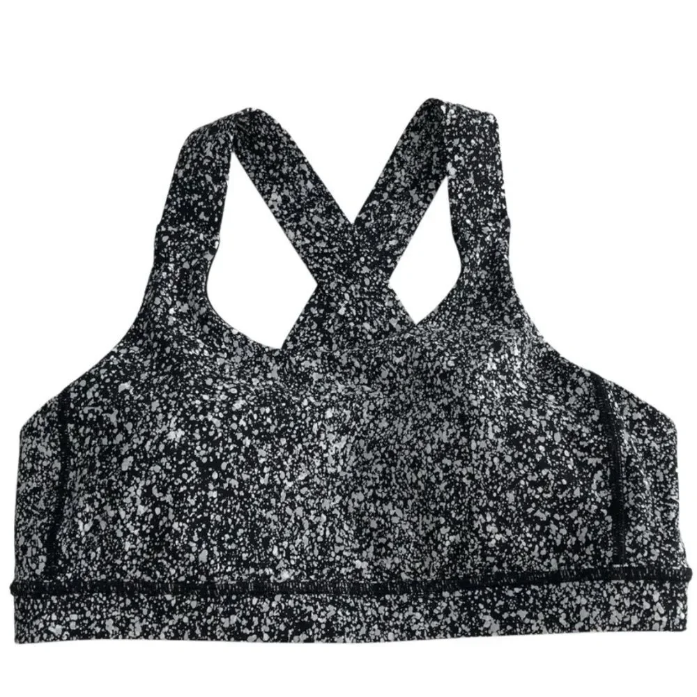 Lululemon All Sport Bra Splatter Reflective